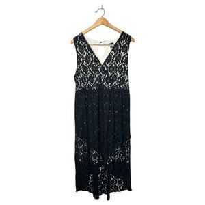 Torrid Sleeveless High Low‎ Hem Lace Overlay Dress Plus Size 1X